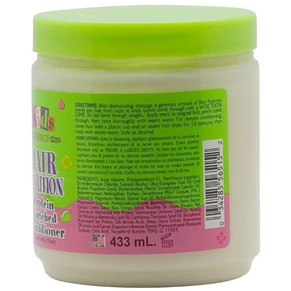 Après-shampoing enrichi en protéines pour cheveux bio pour enfants d'Afrique (425 ml)