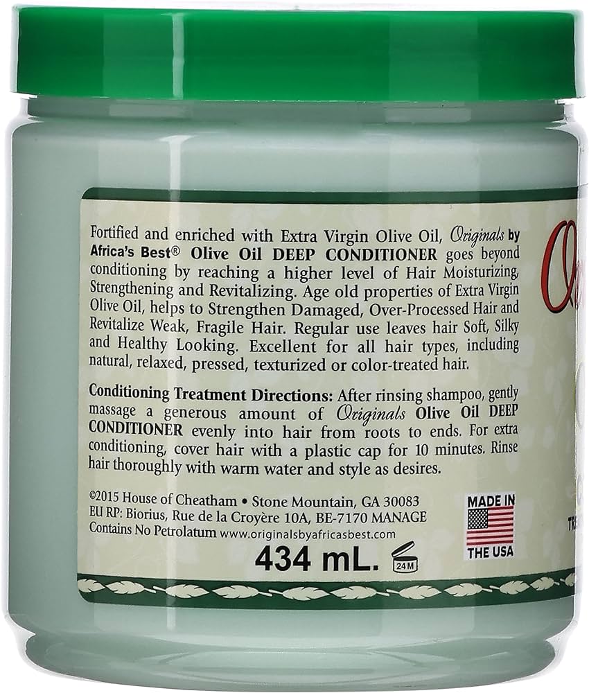Africa's Best Organics olijfolie diepe conditioner 15oz