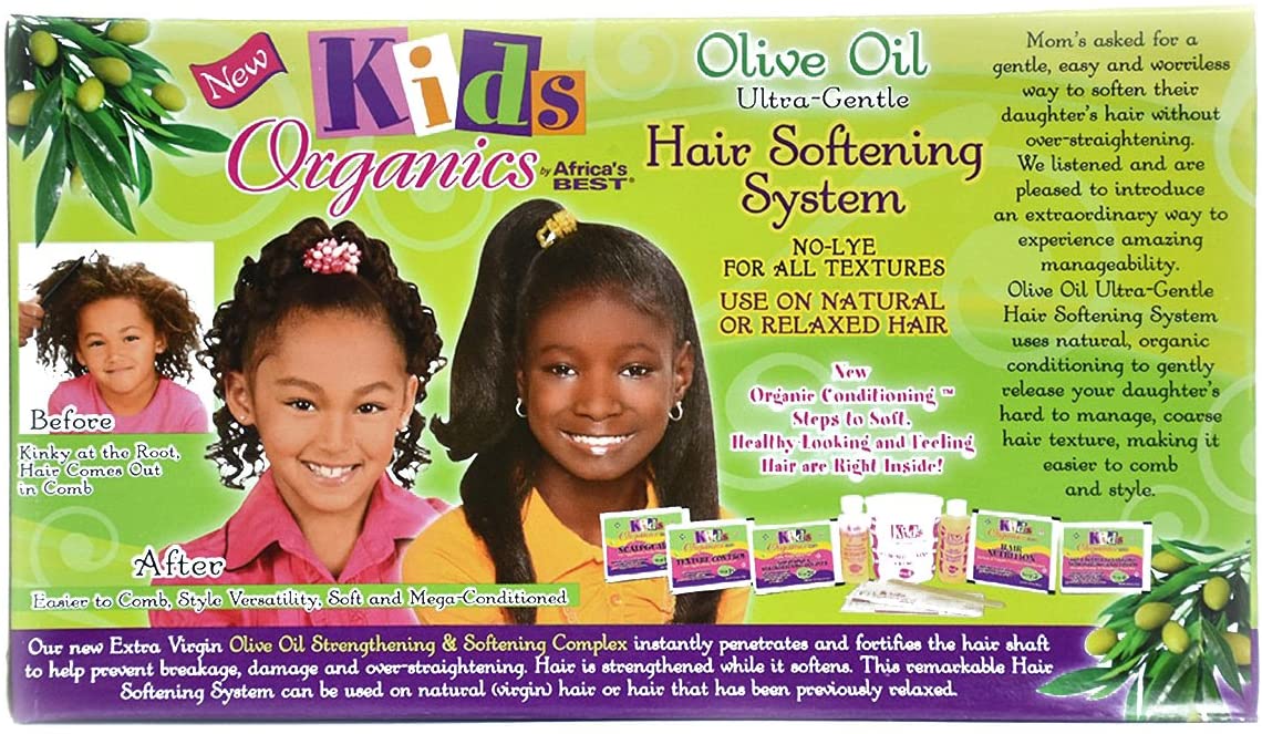 Afrika's beste biologische haarverzachtende olijfoliekit voor kinderen