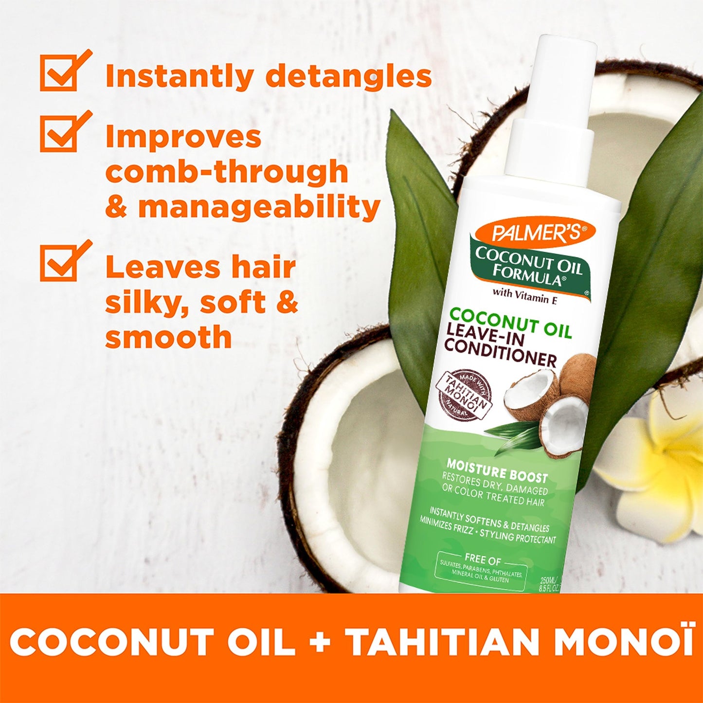 Palmer's Coconut Oil Moisture Boost Leave in Conditioner 250ml
